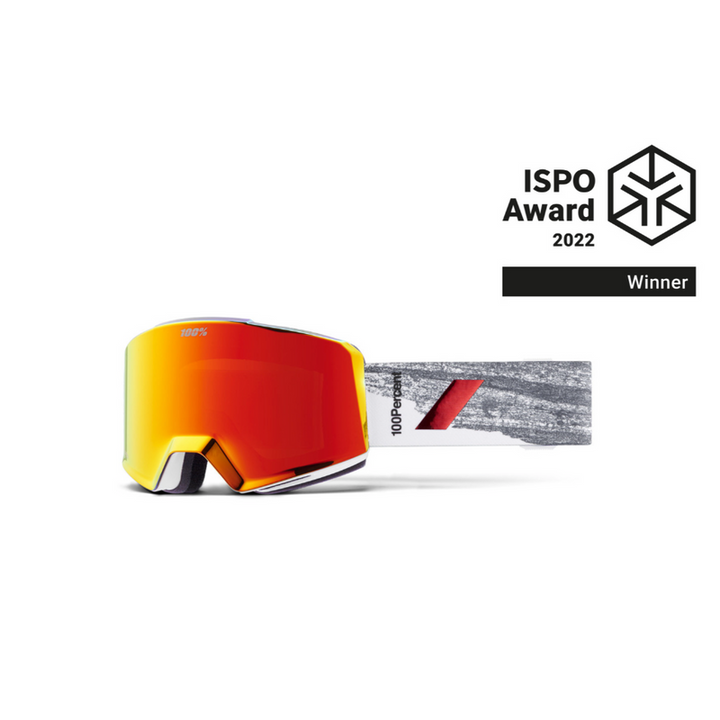 100% Snow Goggle NORG HiPER Badlands / Red ML Mirror – Snowboard Goggles, Ansicht 2