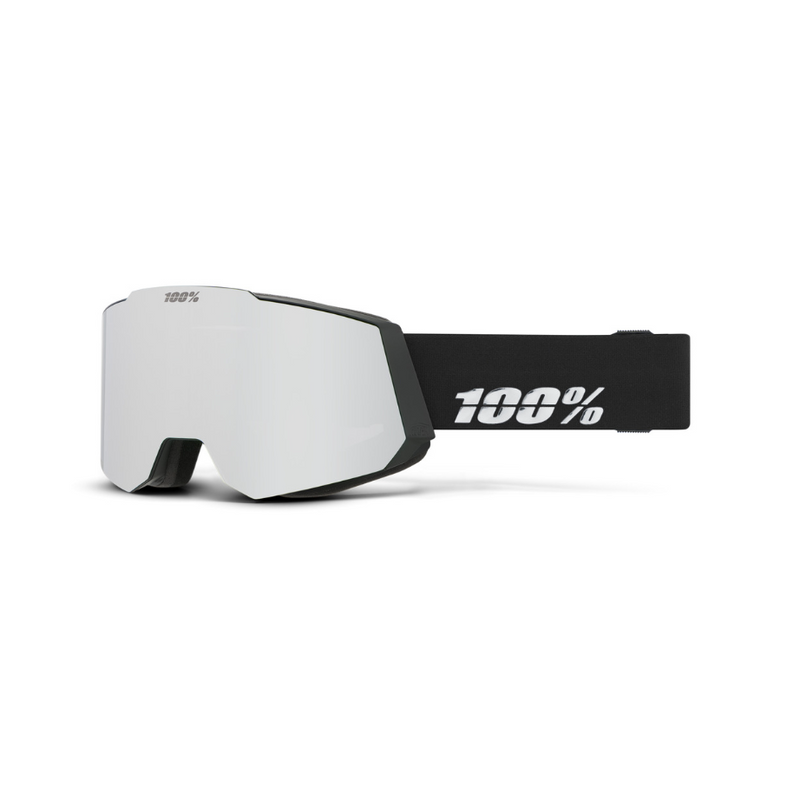 100% Snow Goggle Snowcraft HiPER Essential Black / Silver ML Mirror – Snowboard Goggles, Ansicht 1