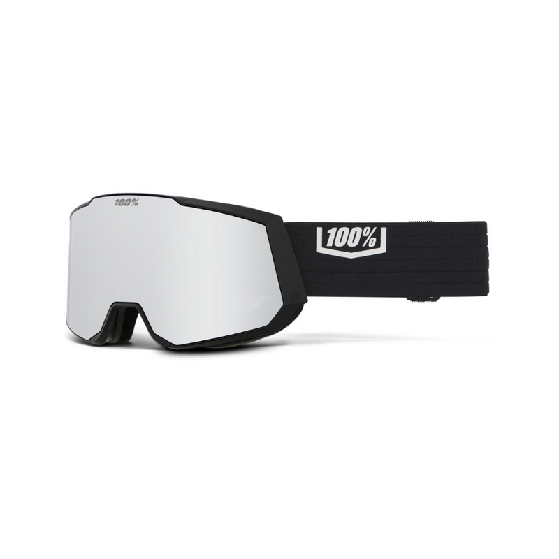100% Snow Goggle Snowcraft XL HiPER Essential Black / Silver ML Mirror – Snowboard Goggles, Ansicht 1
