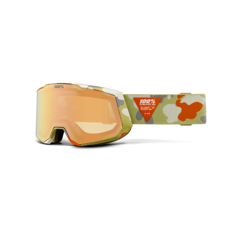 100% Snow Goggle Snowcraft XL HiPER Witsec / Copper ML Mirror – Snowboard Goggles, Ansicht 1
