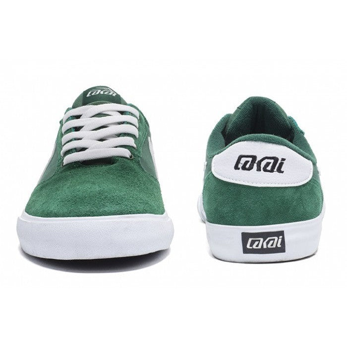 Lakai shoes Pico green/white suede