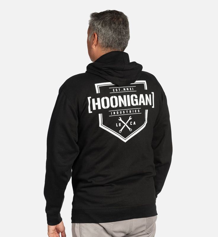 Hoonigan Zip-Up Hoodie Bracket X black/white