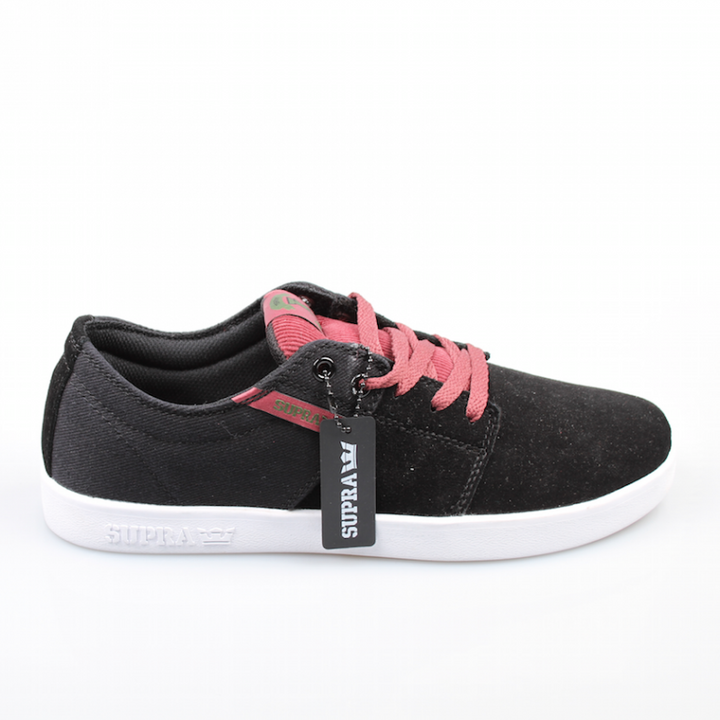 Supra Shoes Stacks Black/Burgundy-White