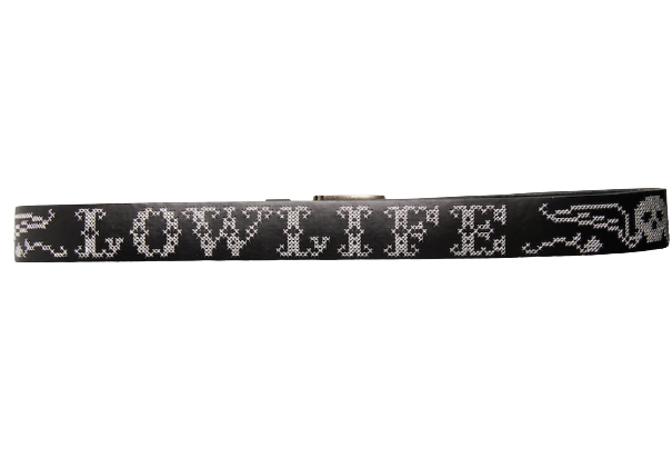 Lowlife Belt Stitch Up Black