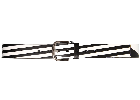 Volcom Leather Belt Frizzo Black/White