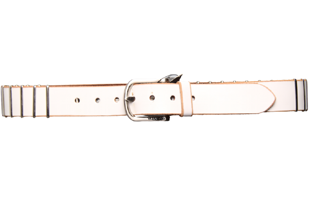 Volcom Leather Belt Bissell White