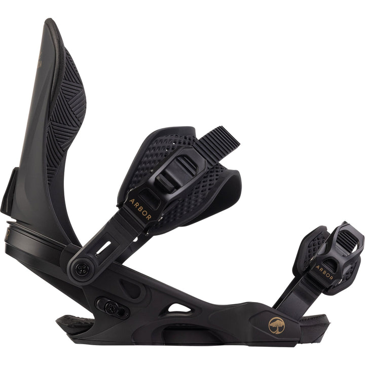 ARBOR Sequoia Snowboardbindung 2025 Black Gold