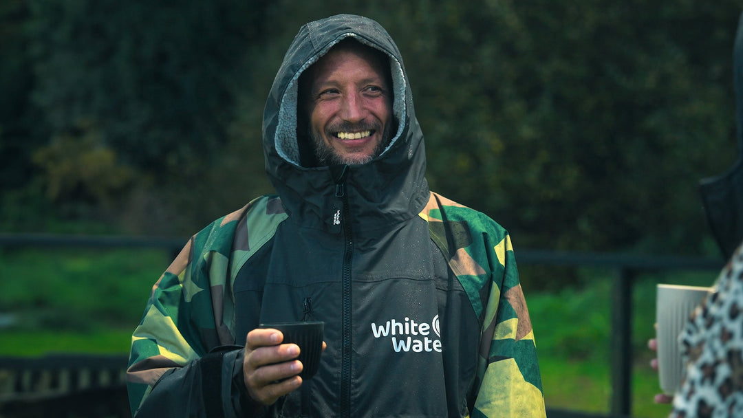 White Water Adults Hard Shell Robe - Camo