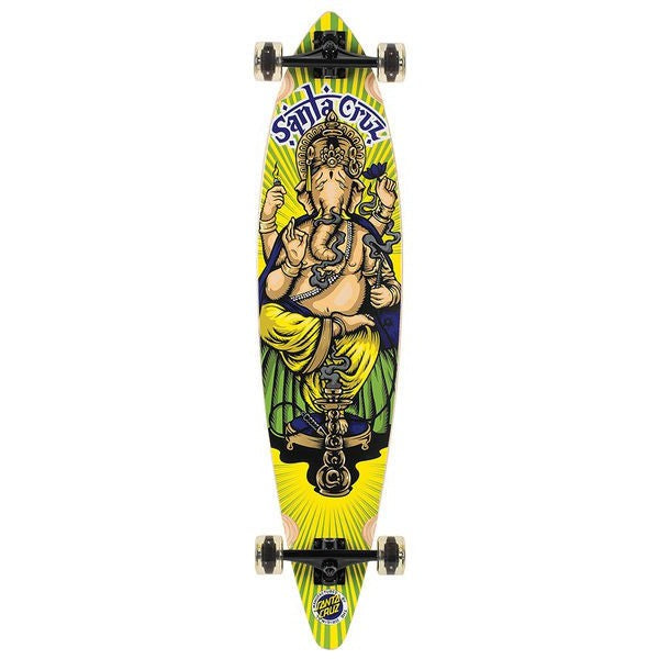 Santa Cruz Longboard Ganseh Pintail with LED Wheels