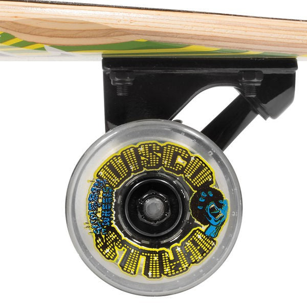 Santa Cruz Longboard Ganseh Pintail with LED Wheels