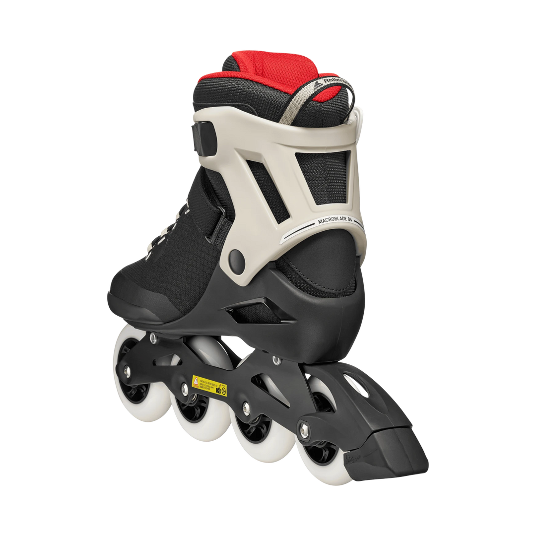 Rollerblade Skates Macroblade 84 Schwarz/Sand/Rot