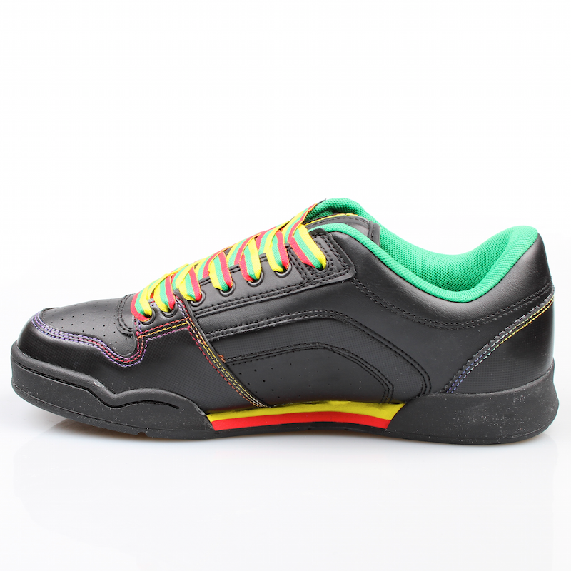 Kustom shoes decade black rasta