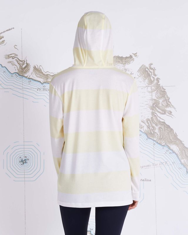 Salty Crew Women Top Water Midweight Sun Hoodie banana