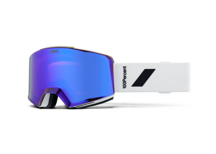 100% Snow Goggle NORG HiPER Essential White / Violet ML Mirror