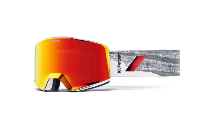 100% Snow Goggle NORG HiPER Badlands / Red ML Mirror