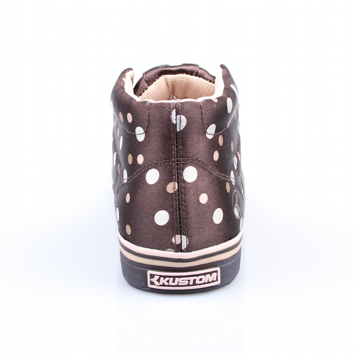 Kustom Ladys Schuhe Erica brown/polka