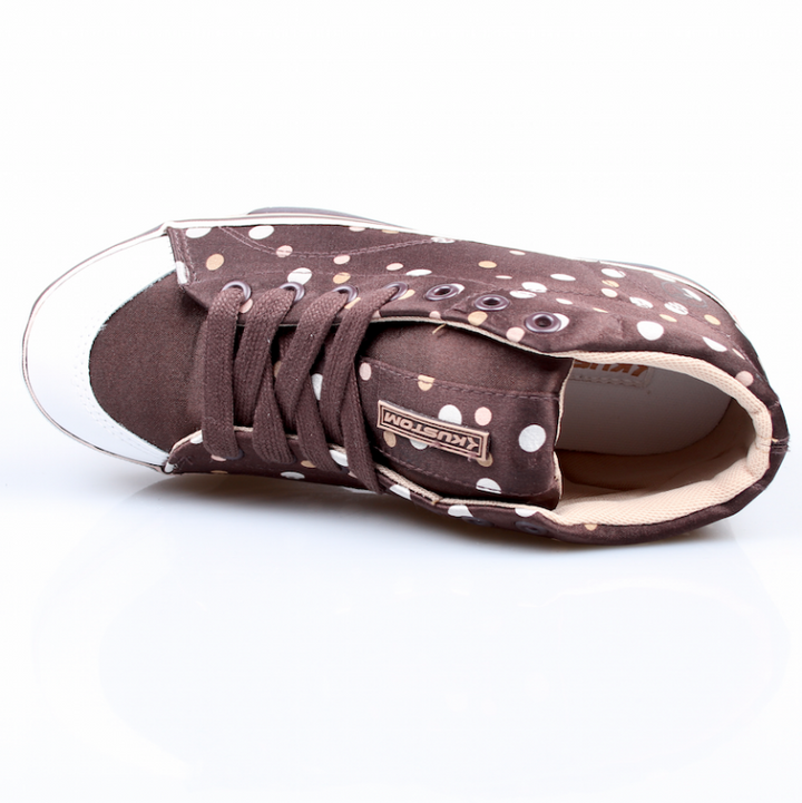 Kustom Ladys Schuhe Erica brown/polka