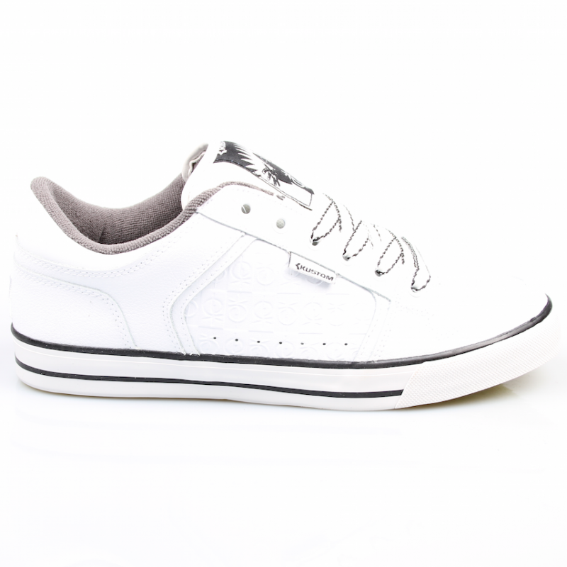 Kustom Schuhe Kerrupted white