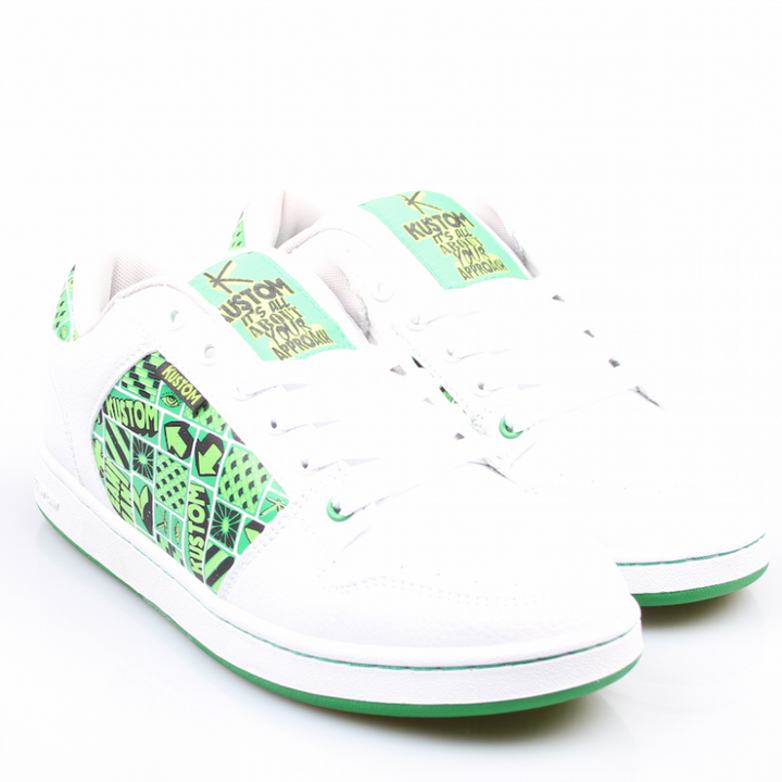 Kustom shoes Kadet white/green