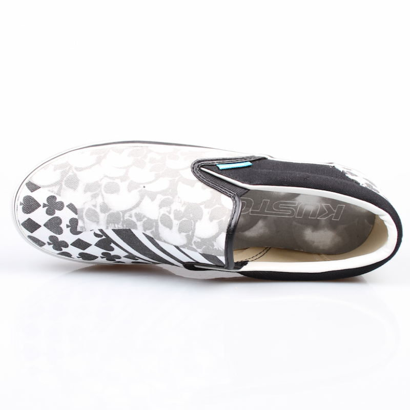 Kustom Schuhe Easy Skulls Slipper