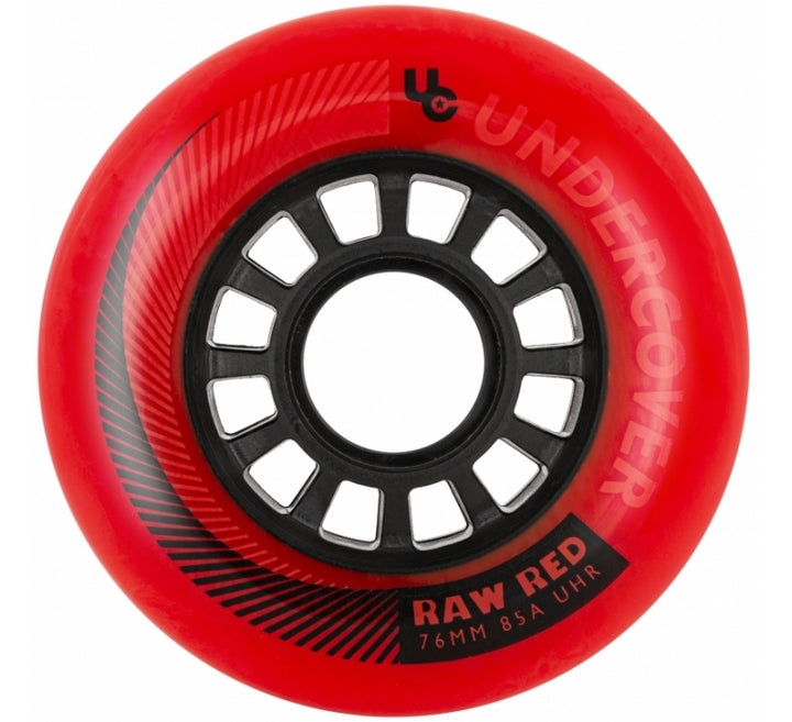 Undercover Wheels Raw Red 76mm 85A 4-Pack