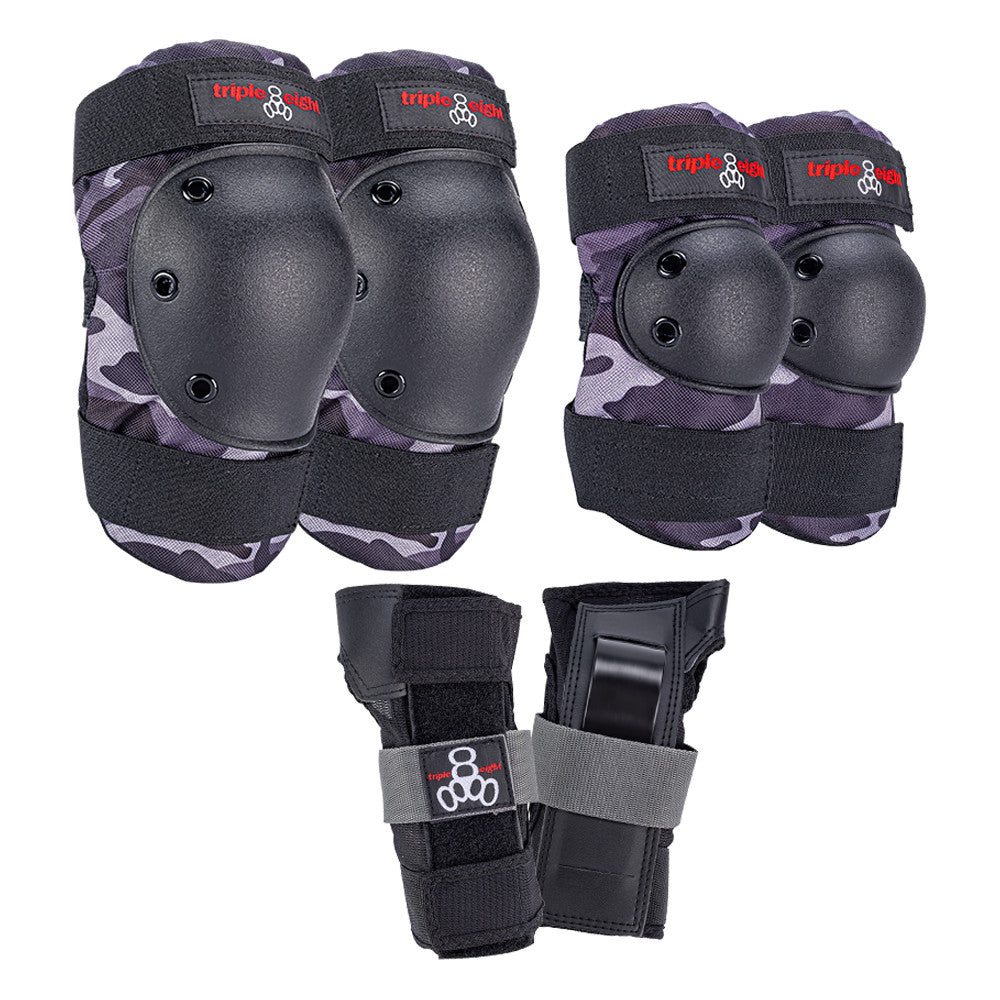 Triple Eight Protection Set 3-Pack Char Camo