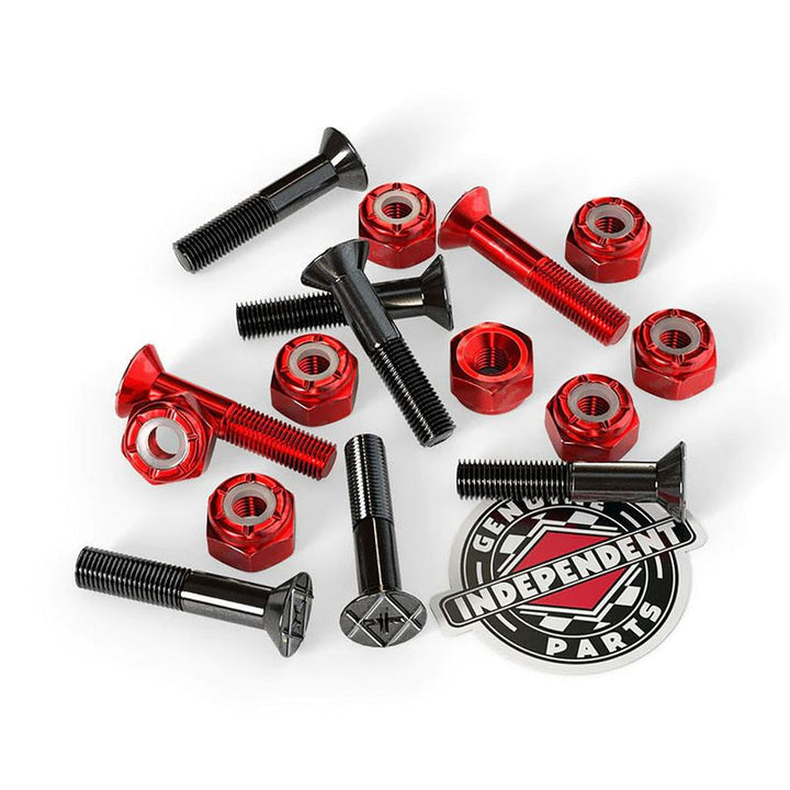 Independent Mounting Set Cross 1" black/red