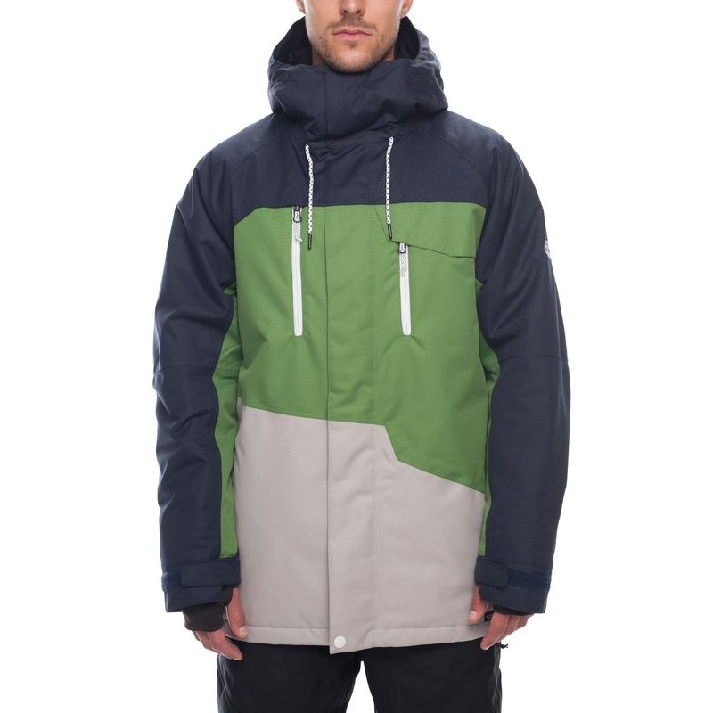686 Geo Insulated Jacket navy colorblock – Snowboard Jacken, Ansicht 1