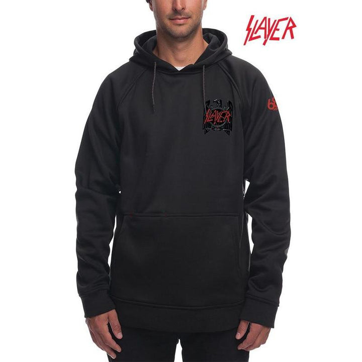 686 Slayer Bonded Fleece Pullover black – Snowboard Funktionskleidung, Ansicht 1