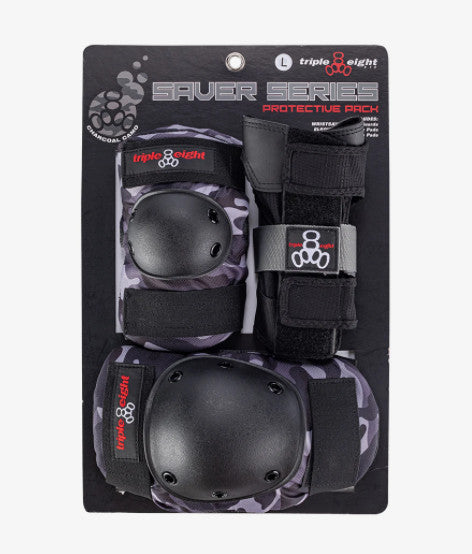 Triple Eight Protection Set 3-Pack Char Camo
