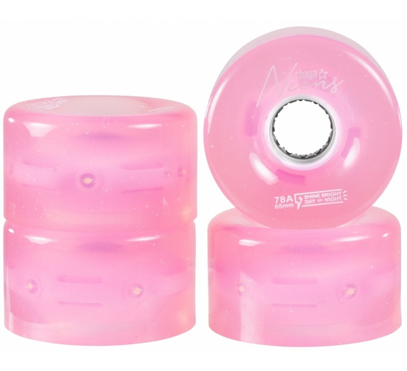 Chaya LED Wheels Neon Pink