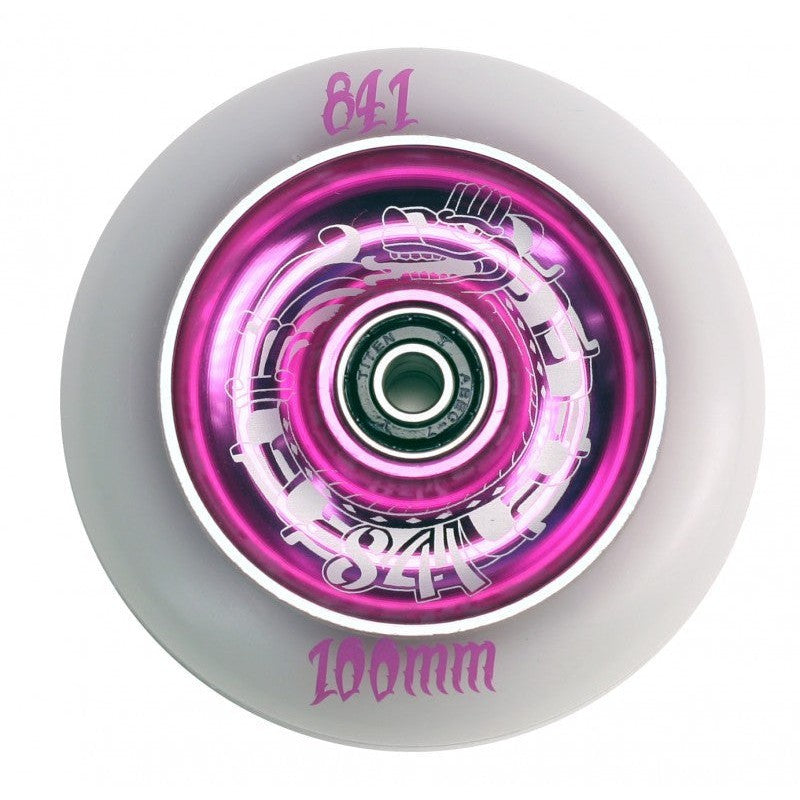 841 Scooter Wheels Dragon 100mm purple incl. Abec 7 – Scooter Wheels, Ansicht 1