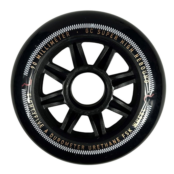 GC FSK Wheels 90mm 85A SHR 4 pack black