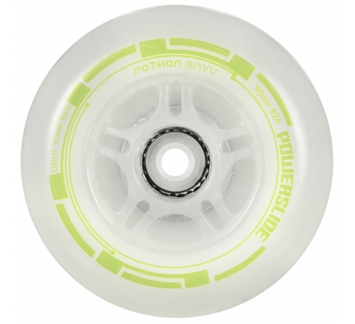 Powerslide Wheels Fothon Envy 76mm 82a green LED