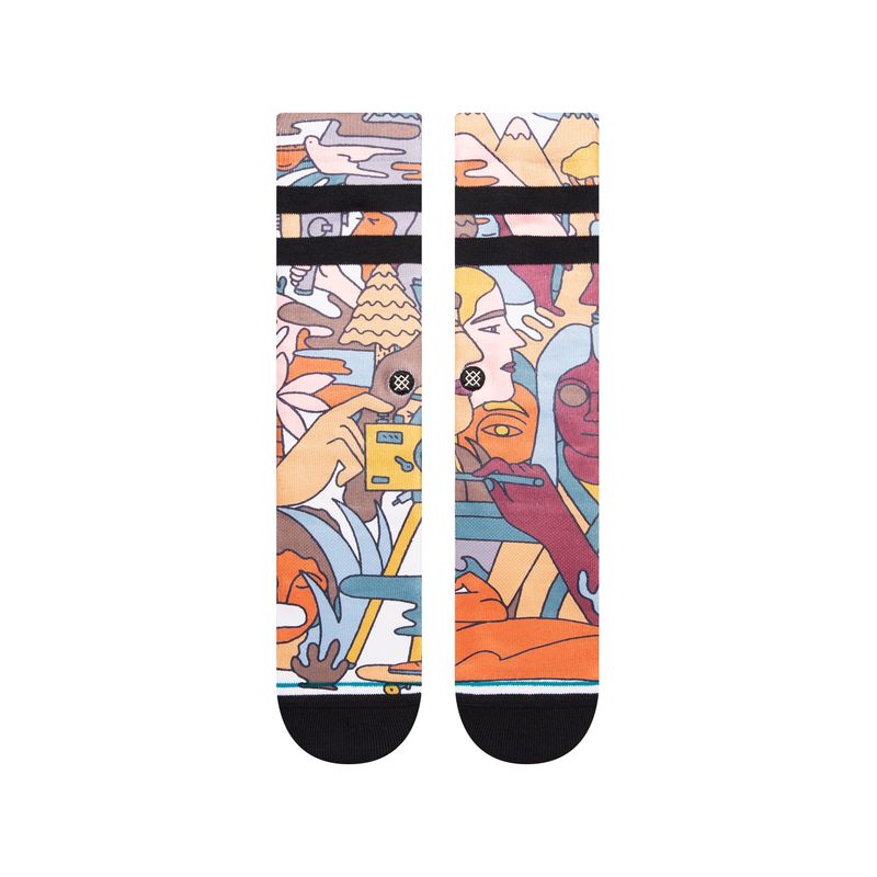 Stance Socks Calication Crew vintage white