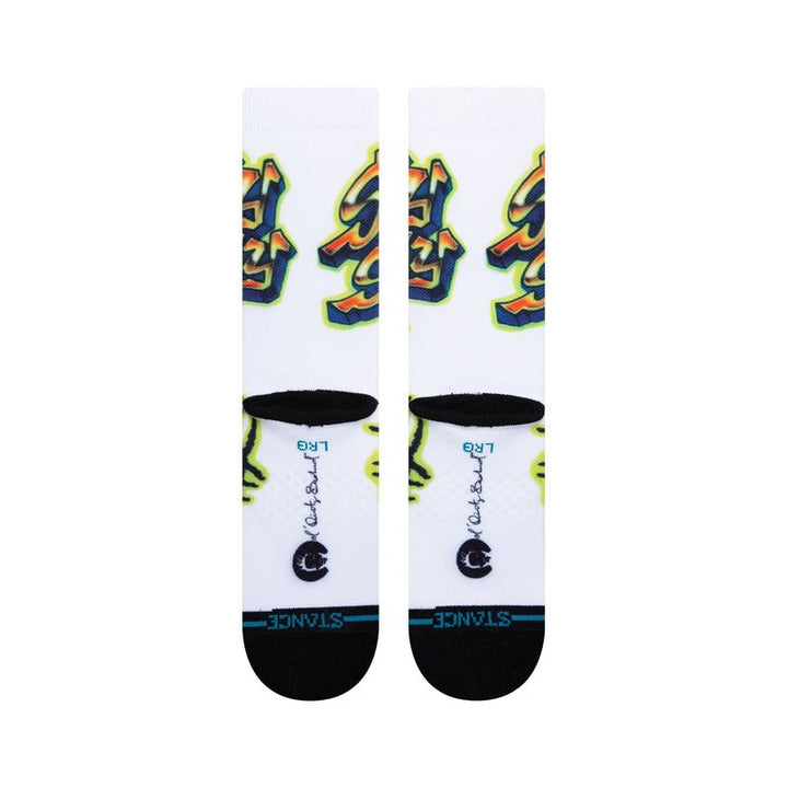 Stance Socks Shimmy Shimmy Ya white