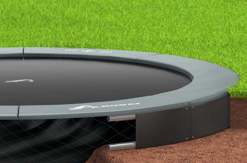 Akrobat Orbit Flat Trampoline Round