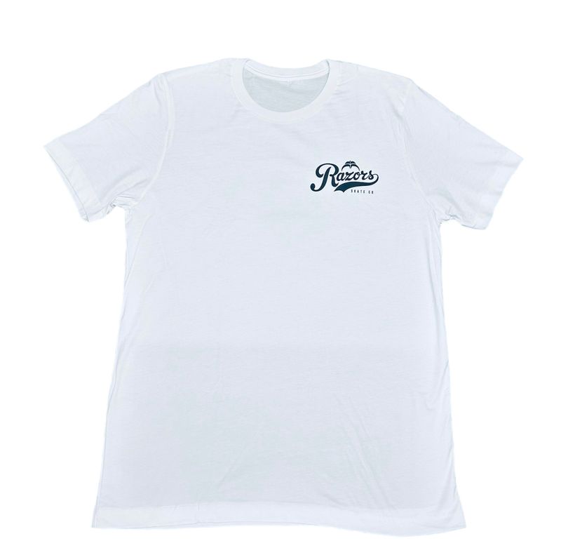 Razors T-shirt Auroux white