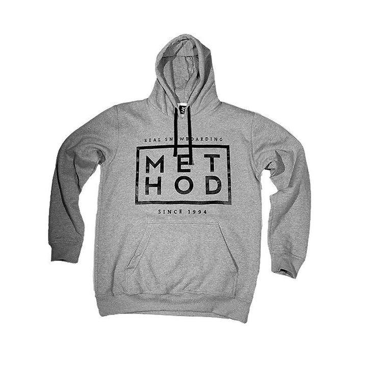 Method Hoodie Box Square Logo grey