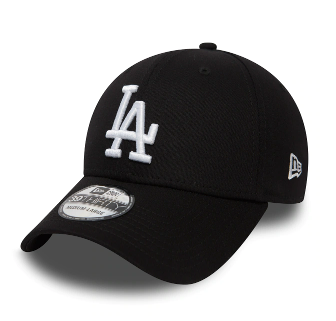 New Era Cap 39 Thirty League Essential LA Dodgers Black/White