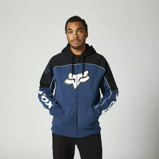 Fox Zip Hoodie Dvide dark indigo