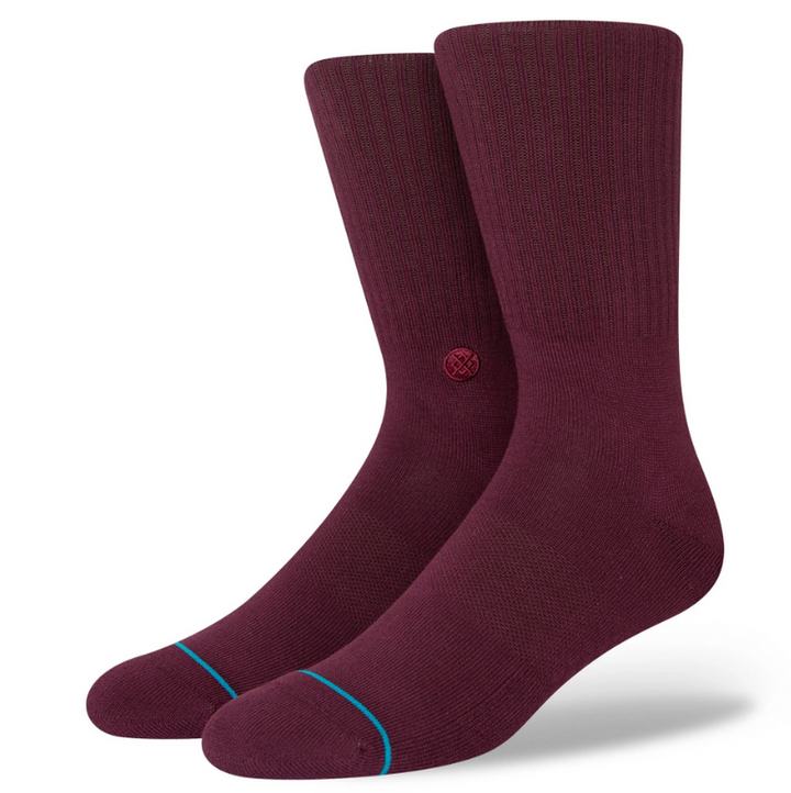 Stance Socks Icon Crew burgundy