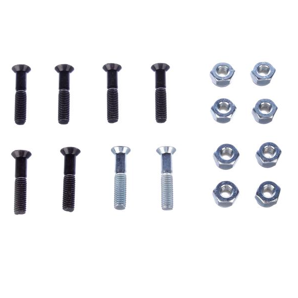 Shorty's Skateboard Hardware – 7/8" Allen Silverados Bolts For Truck Mounting (8 Pack)