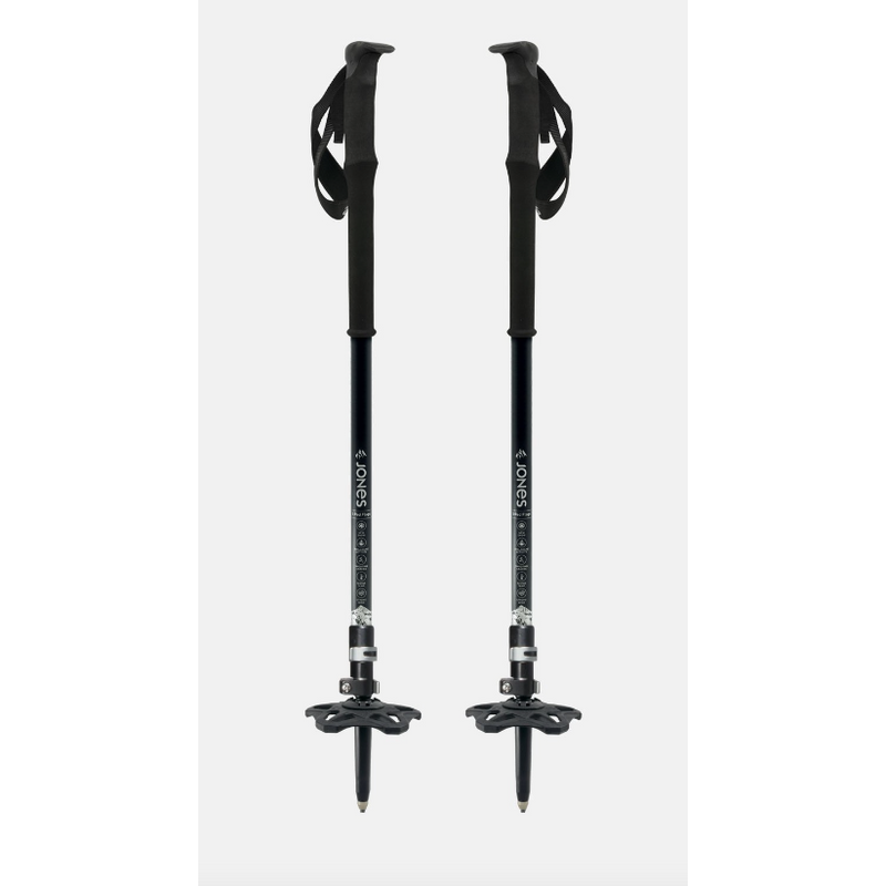 Jones Splitboard Poles Talon Silver