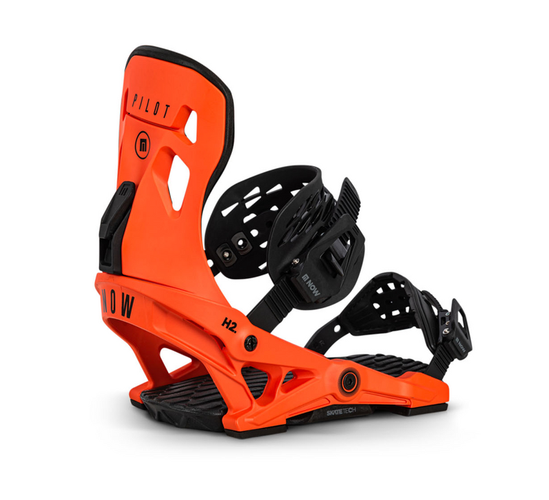 Now Snowboard Bindung Pilot Orange