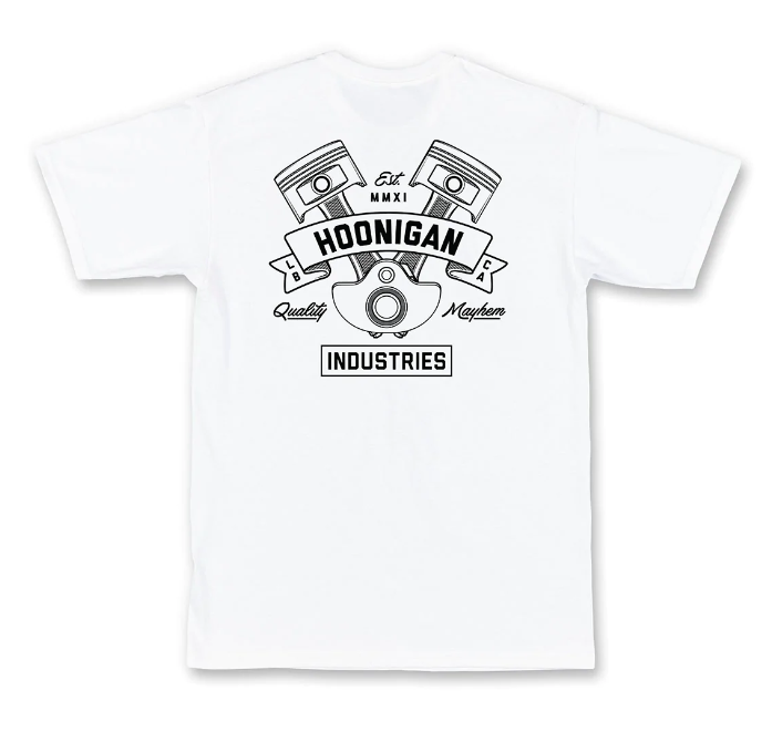 Hoonigan T-Shirt Cranked white