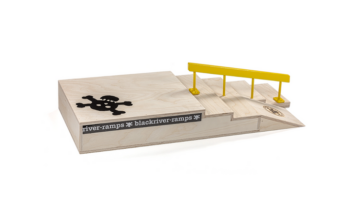 Blackriver Fingerboard Stairset yellow Square Rail