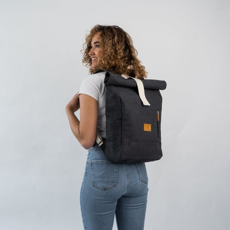 Johnny Urban Backpack Rolltop Adam Medium anthracite