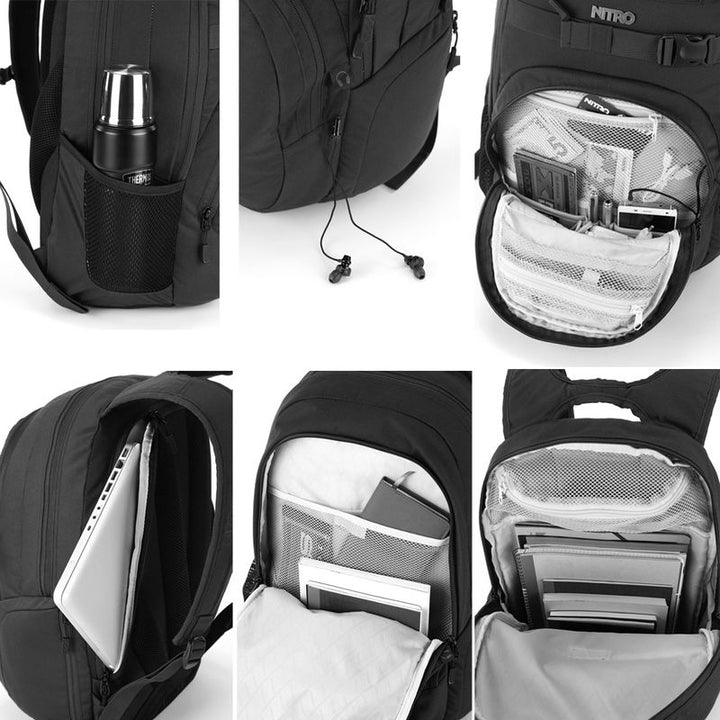 Nitro Bags Chase Backpack Black Noise