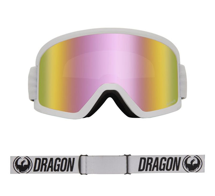 Dragon Goggle DX3 OTG White with Lumalens Pink Ionized Lens